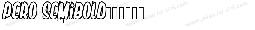 Pero Semibold字体转换
